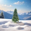 Green Christmas tree simulation decorative tree, festive home decoration items details Picture